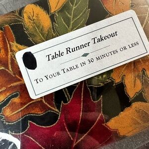 Vibrant Autumn Leaves Table Runner
